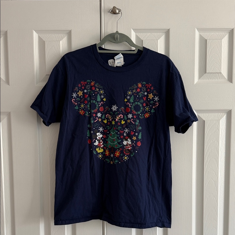 Navy Blue CHRISTMAS DISNEY Graphic T-Shirt